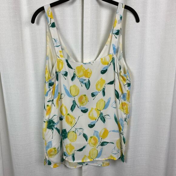 Joules Lemon Tree Print Kyra Tank Blouse Sz.10 NWT - Picture 10 of 15
